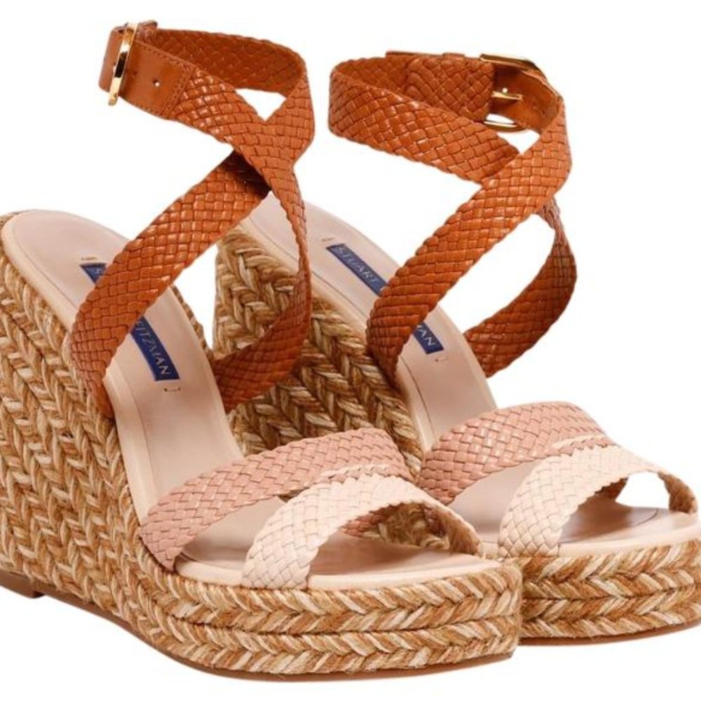 SOLD! NEW! STUART WEITZMAN Elsie Espadrille Wedge SZ:9.5